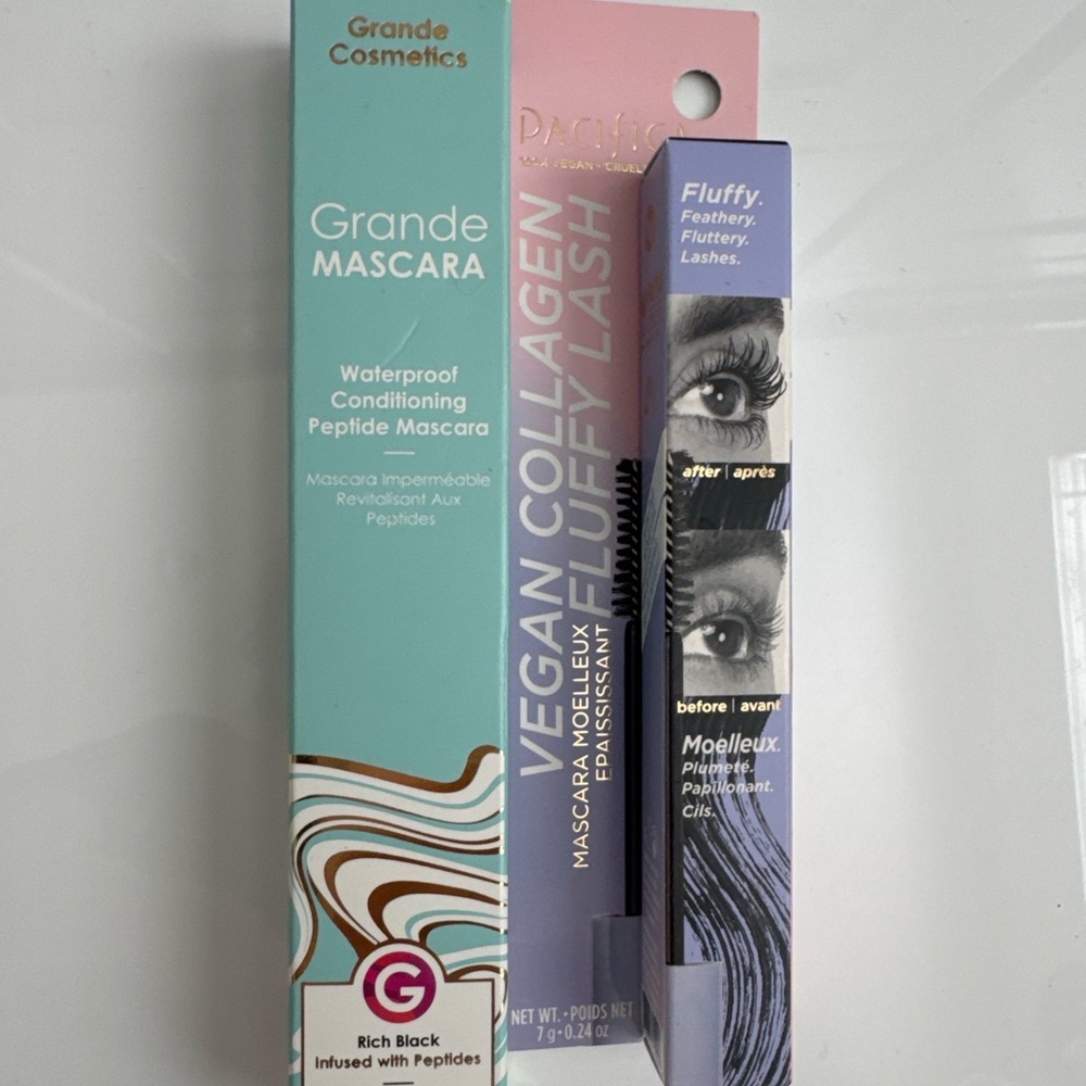 Grande Cosmetics Mascara Bundle NEW Pacifica Vegan Lash Volume Set